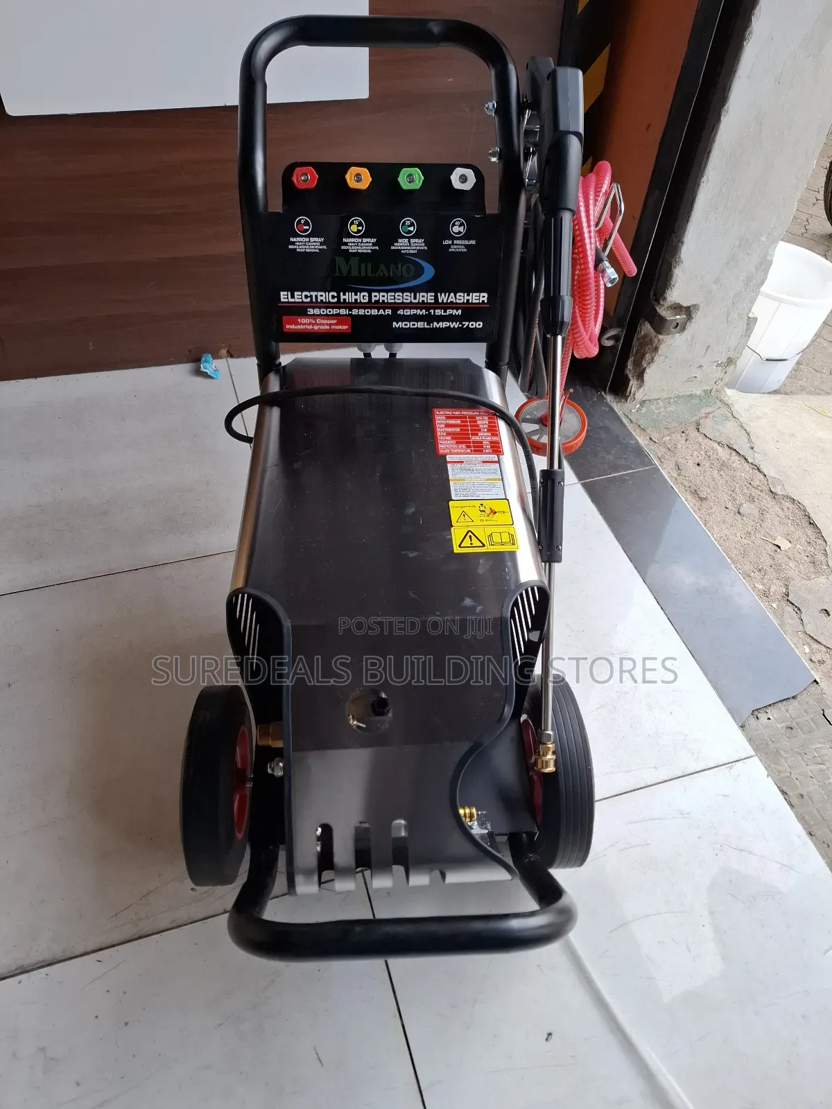 3600 Psi Milano Italia 3hp Electric Pressure Washer