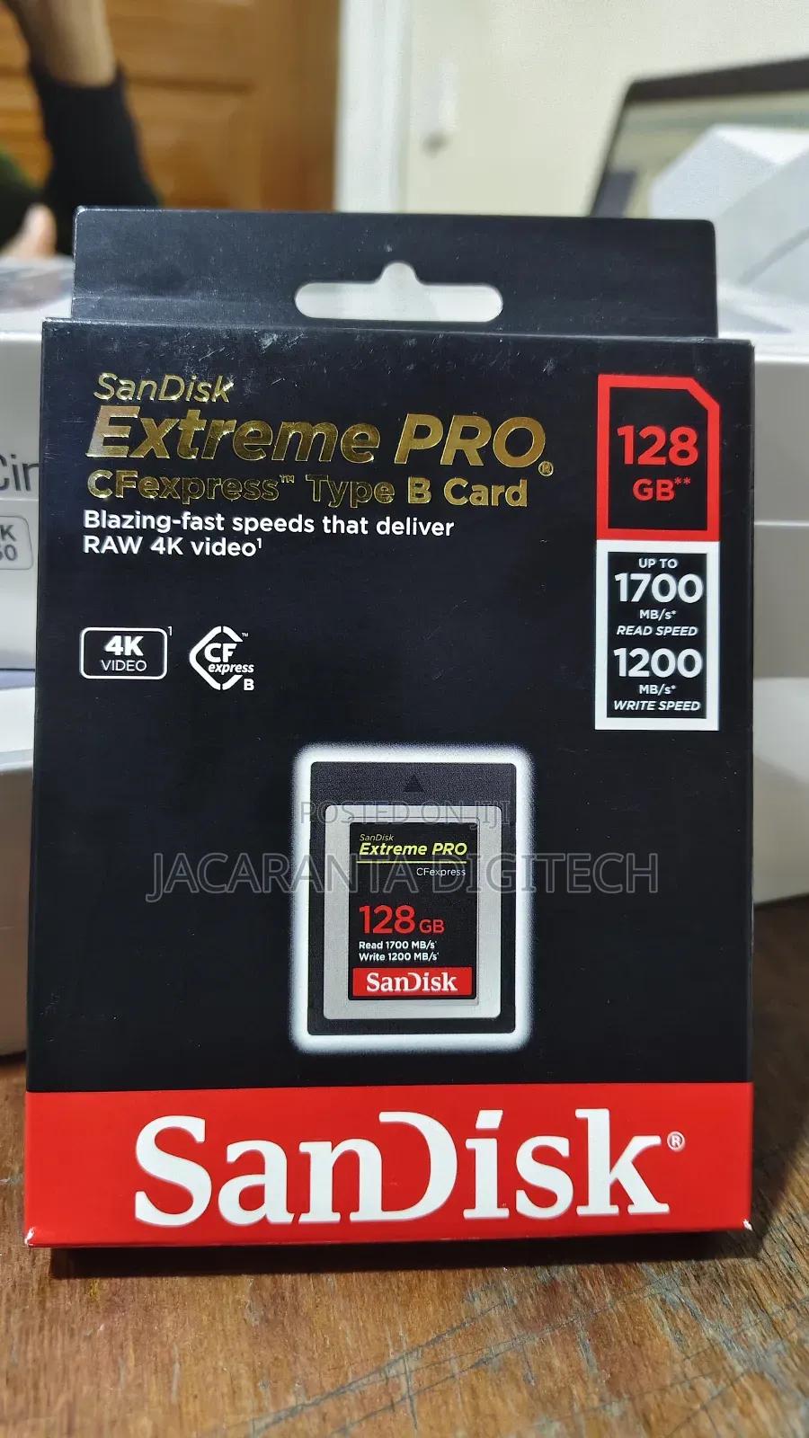 Sandisk 128gb 1700/1200 MBPS Extreme Pro Cfexpress Type B