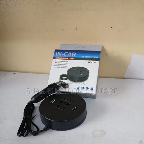Car Power Inverter With Led Digital Display Extension Cable