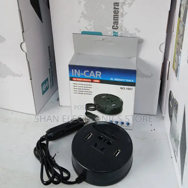 Fast Charging 150w Car Power Inverter - Smart Display