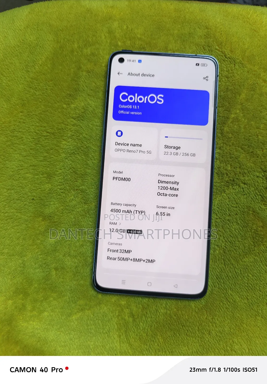 New Oppo Reno7 Pro 5G 256 GB Blue