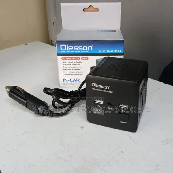 Olesson Compact Voltage Converter 12v 220v 150w Car Inverter