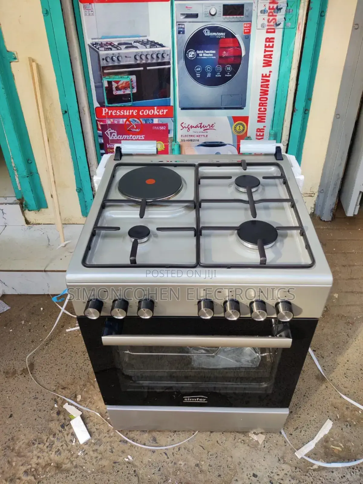 Simfer Standing Cooker -Inox Grey