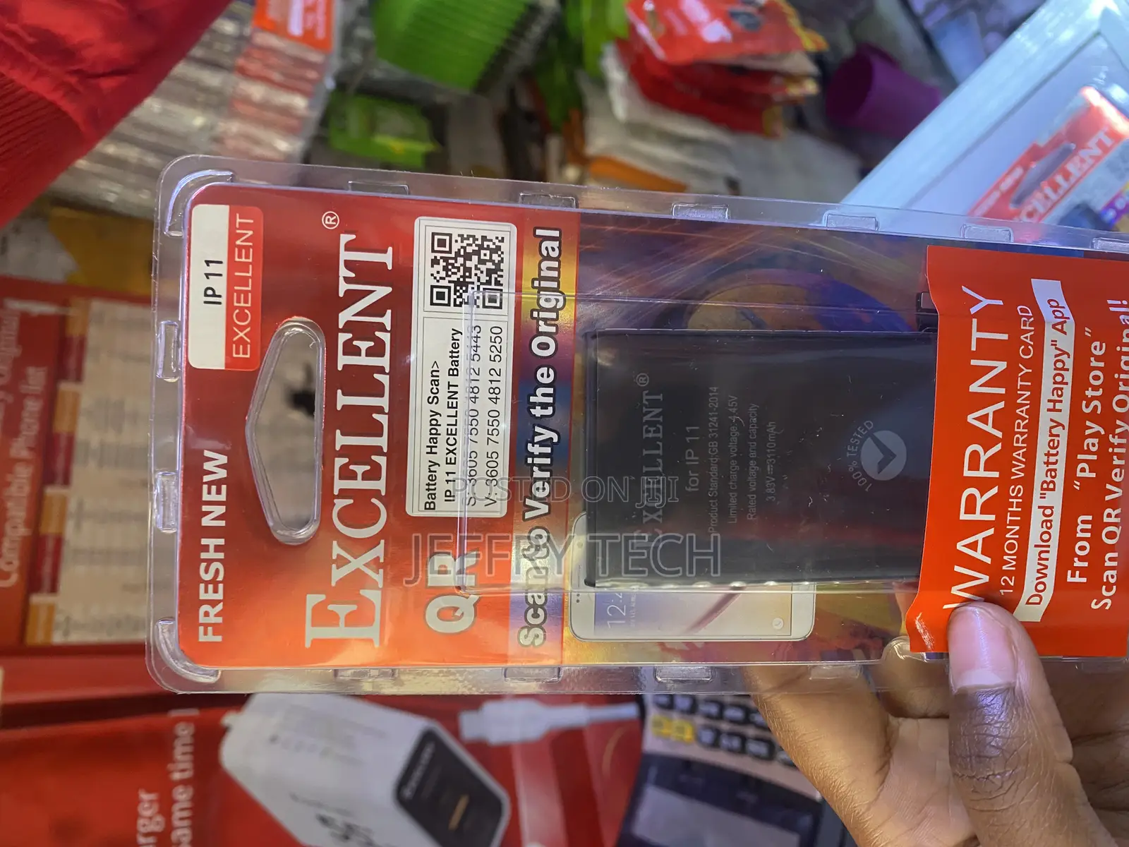 Upgraded Battery for iPhone 11 Battery A2111 A2221 A2223