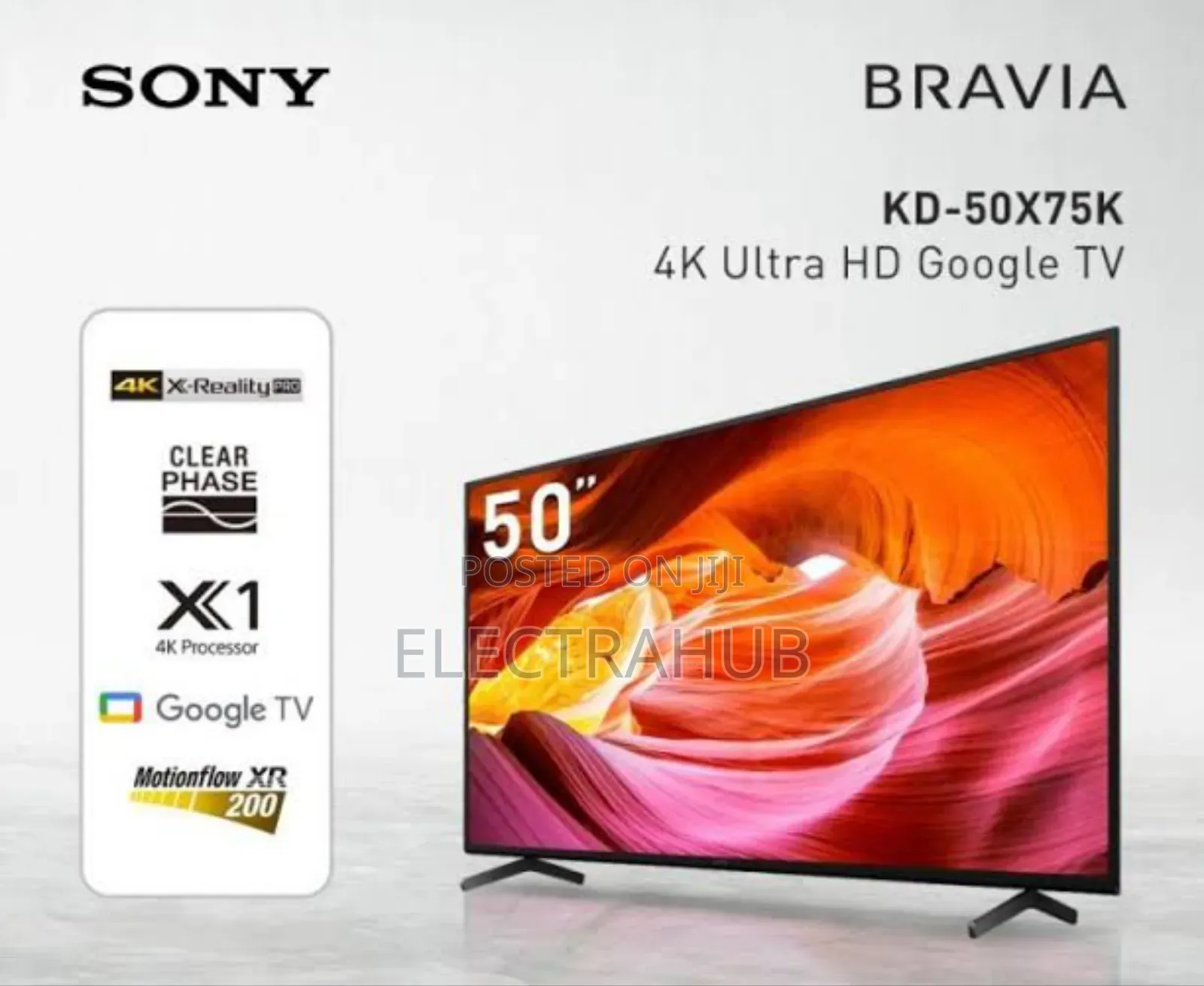 Sony 50′′ X75k Ultra Hd (Hdr) Smart Tv New Sealed in Shop