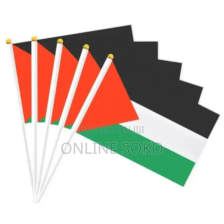Mini Handheld Waving Stick Country Flags - 4" X 6" - 12 PCS