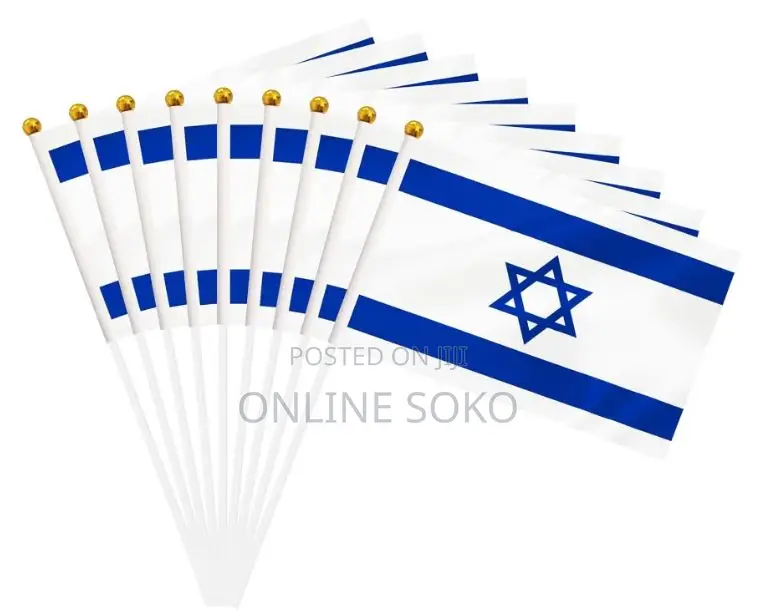 Mini Handheld Waving Stick Country Flags - 4" X 6" - 12 PCS