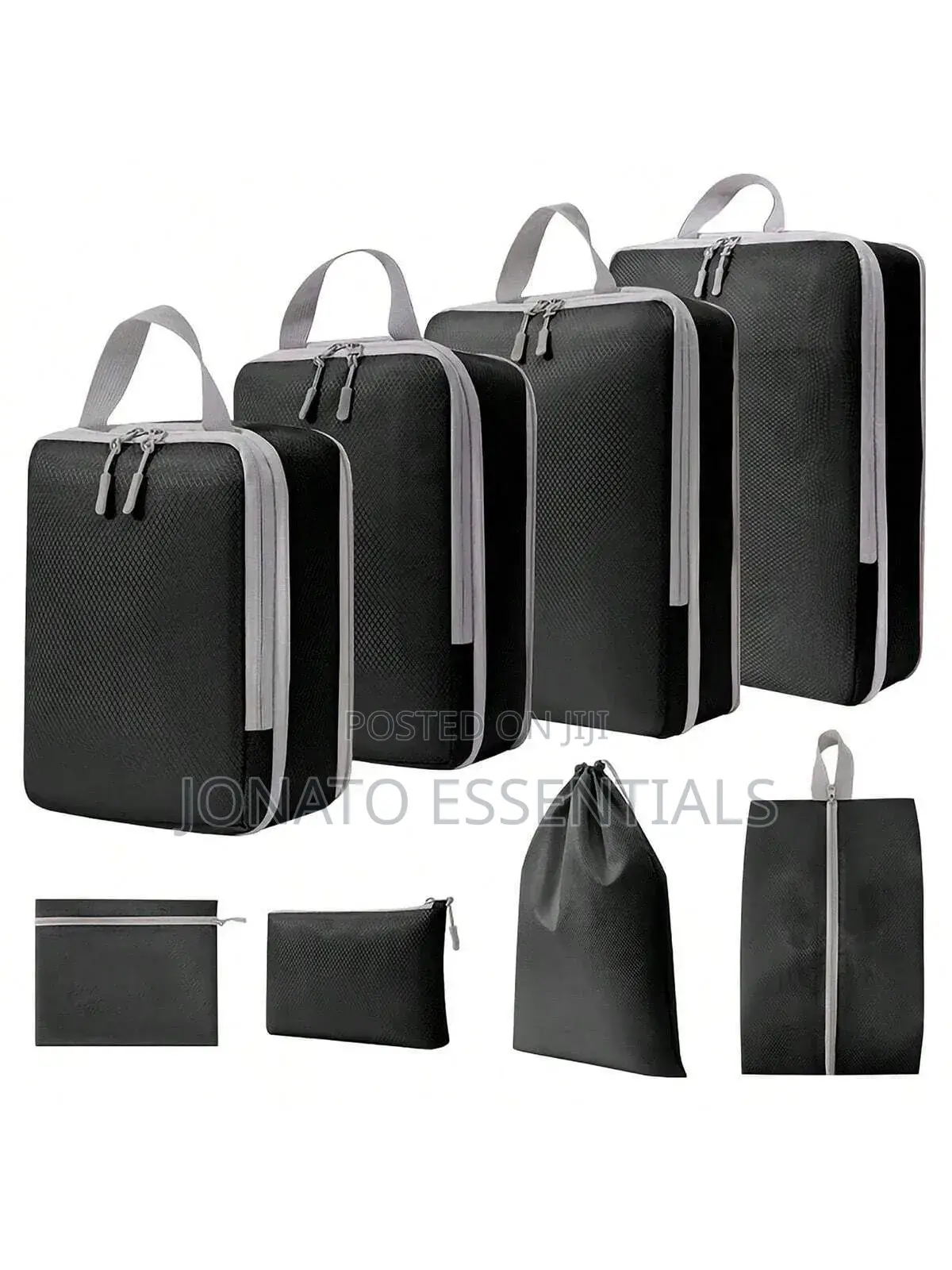 8pc Travel Packing Cubes Set, Luggage Organizer Storage Bags