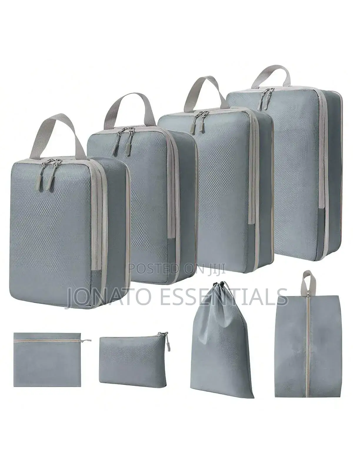 8pc Travel Packing Cubes Set, Luggage Organizer Storage Bags