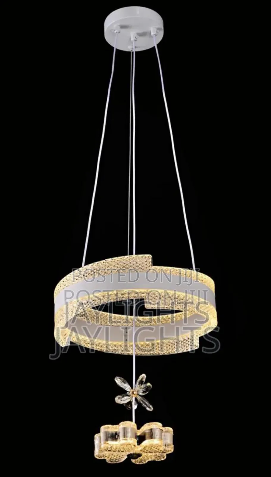 Style Circle Ceiling Chandelier Simple Led