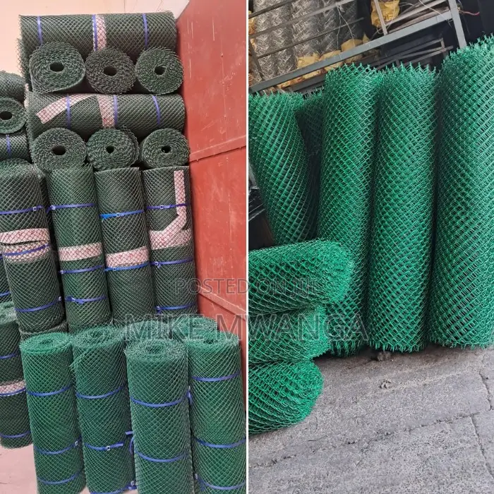 Green Coated Chain Link