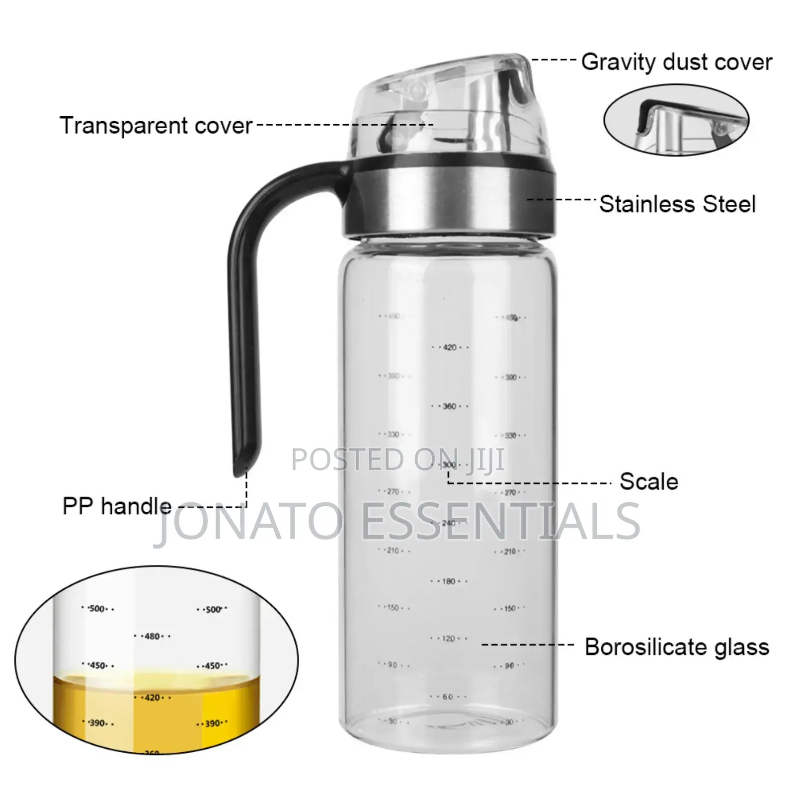 500ml Oil Dispenser Bottle, Oil Pot