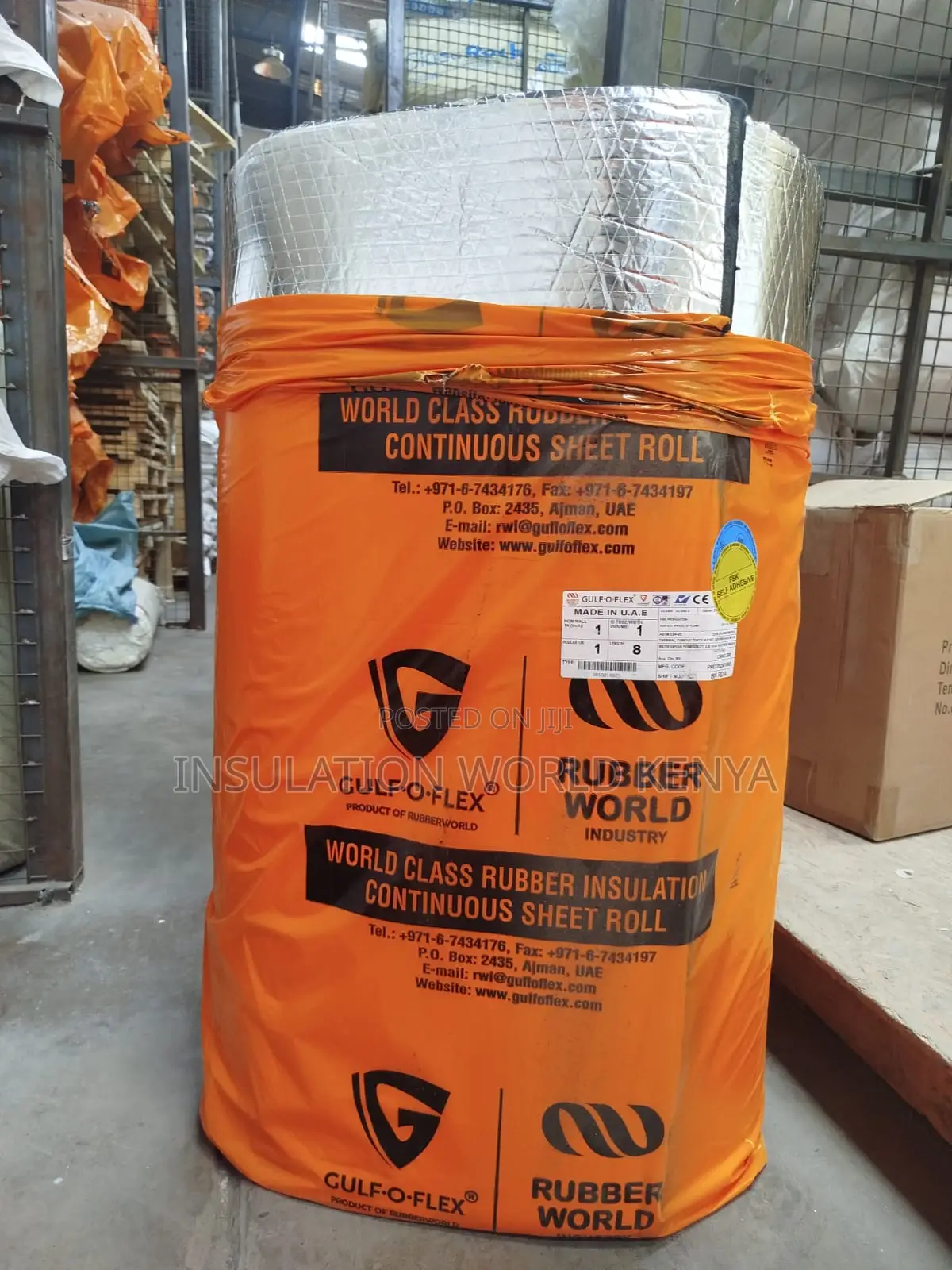 Armaflex Insulation Roll With Foil+Adhesive 8mx1mx25mm(1")