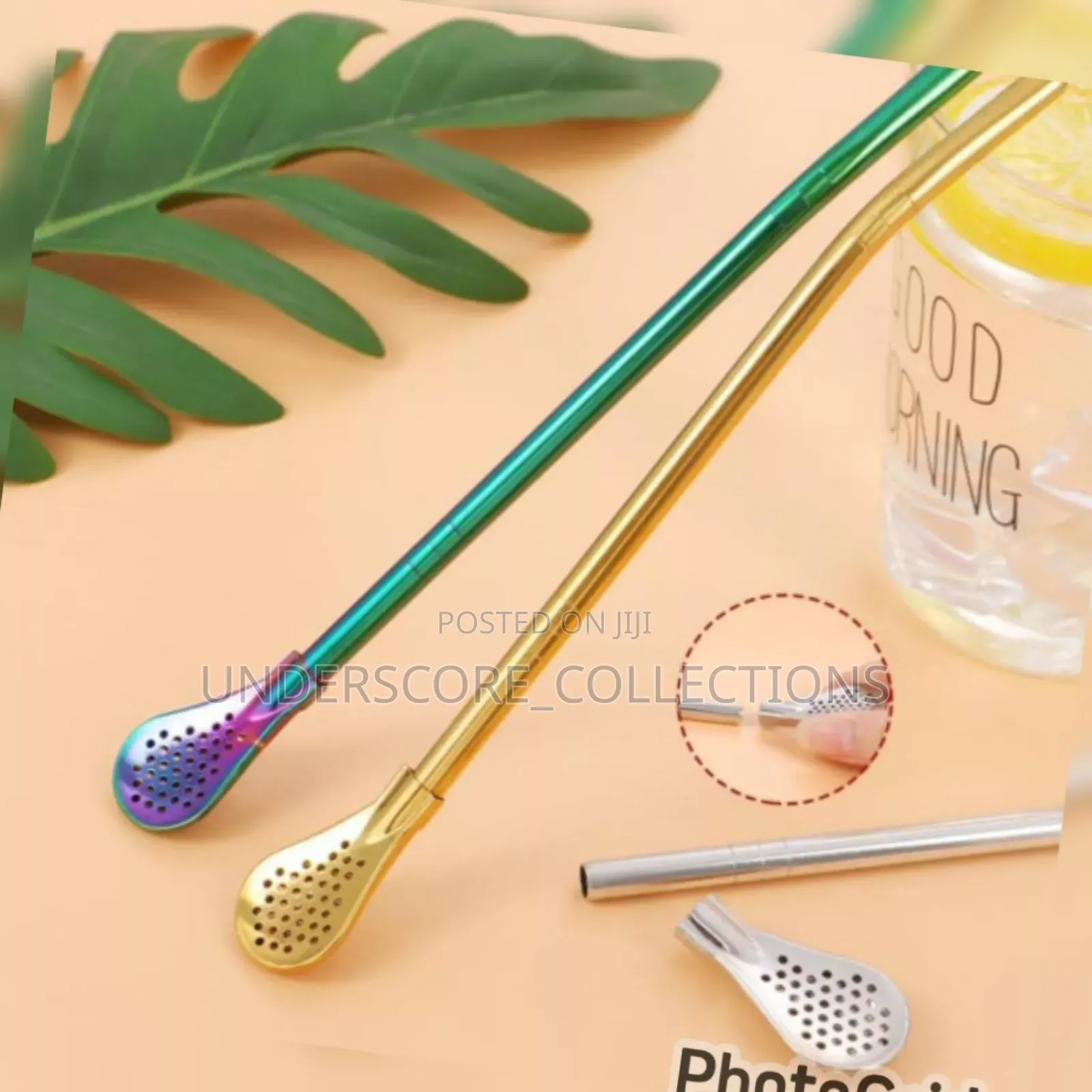 Innovative Design - 3 in 1, Straw, Stirring Spoon