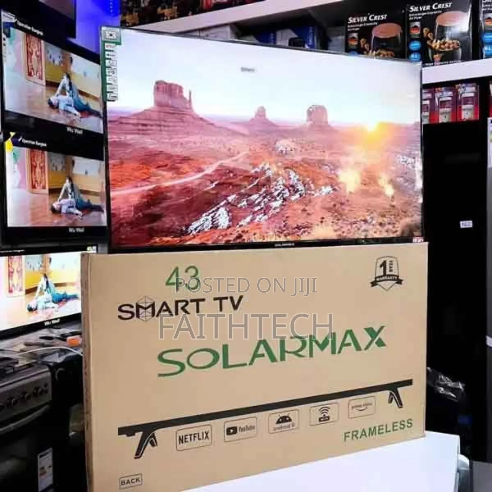 Solarmax 43inches Smart Tv Frameless