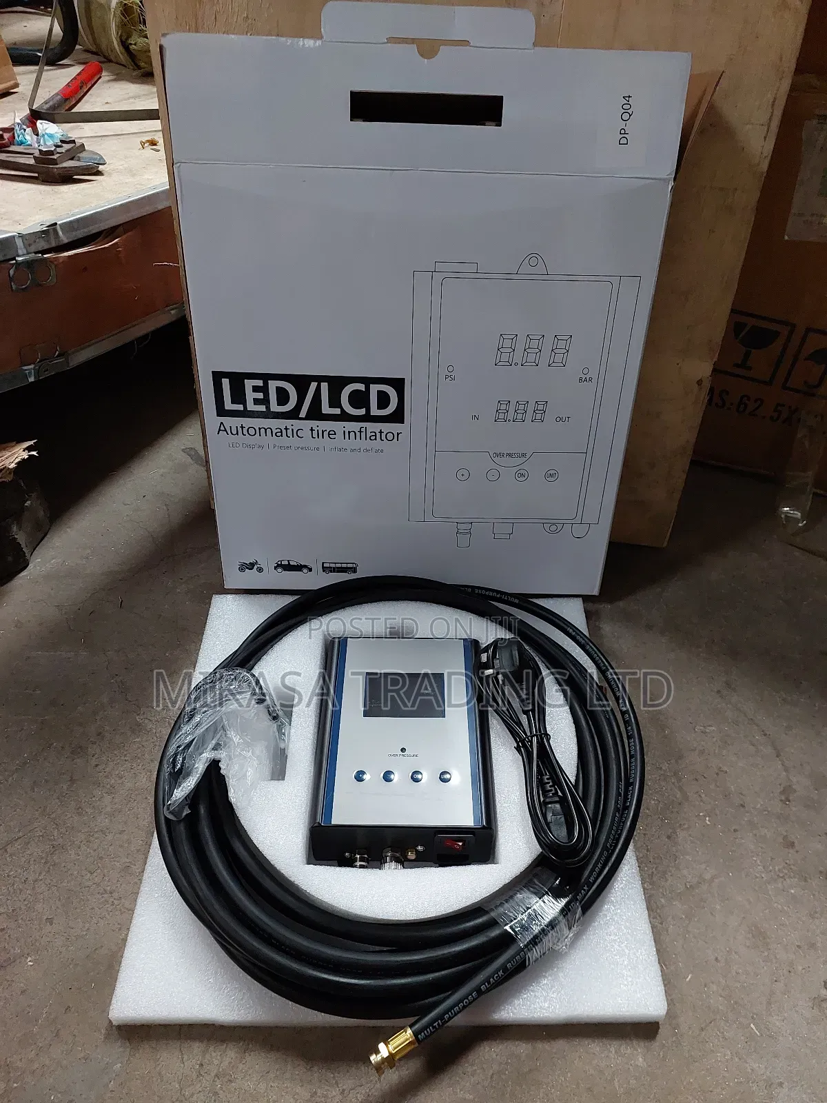 Petrol Station Digital Tyre Inflator Gauge