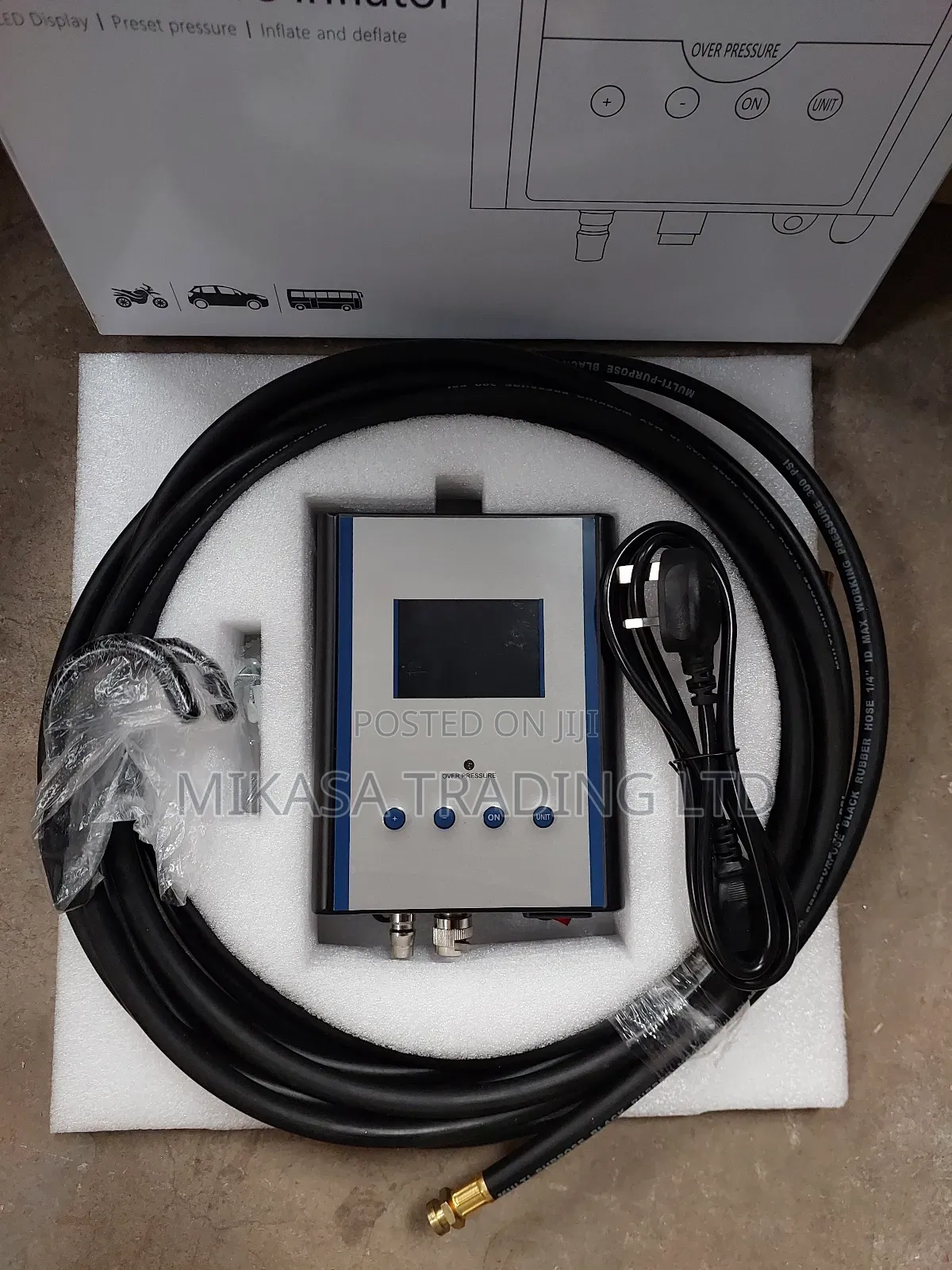 Petrol Station Digital Tyre Inflator Gauge