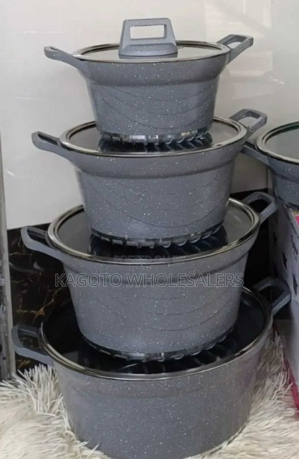 10 Pieces Grey Bosch Granite Cockware