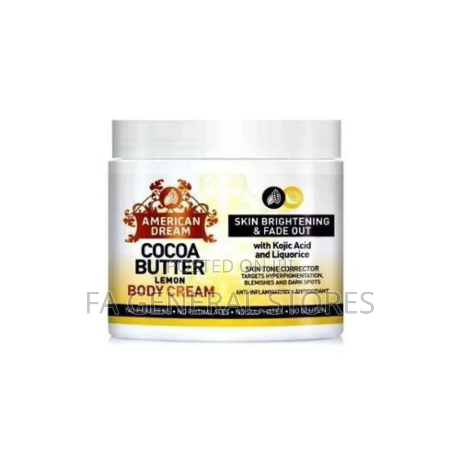 Cocoa Butter Lemon Body Cream