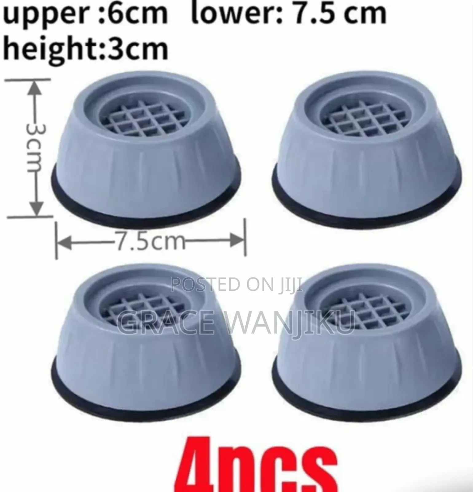 4pcs Universal  Shock & Noise Cancelling Anti-vibration Pads