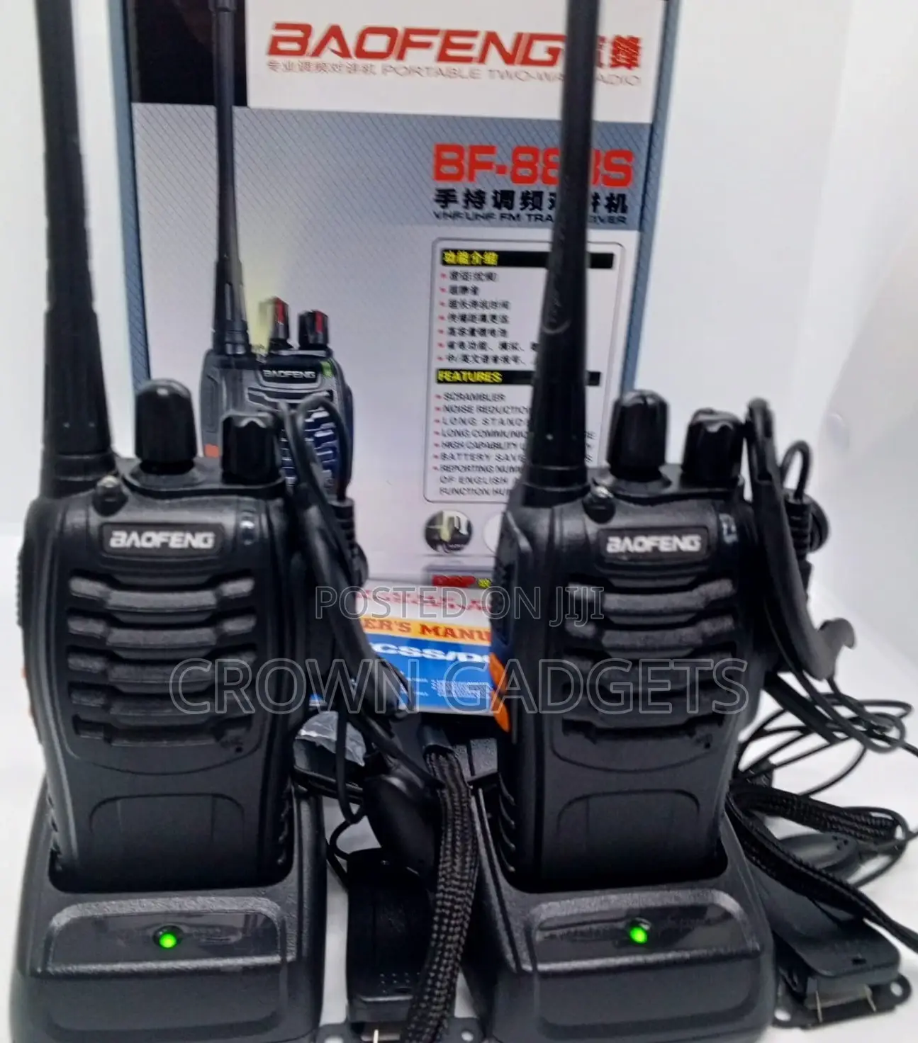 2pcs Baofeng Bf-B888s – Security Walkie Talkies Set