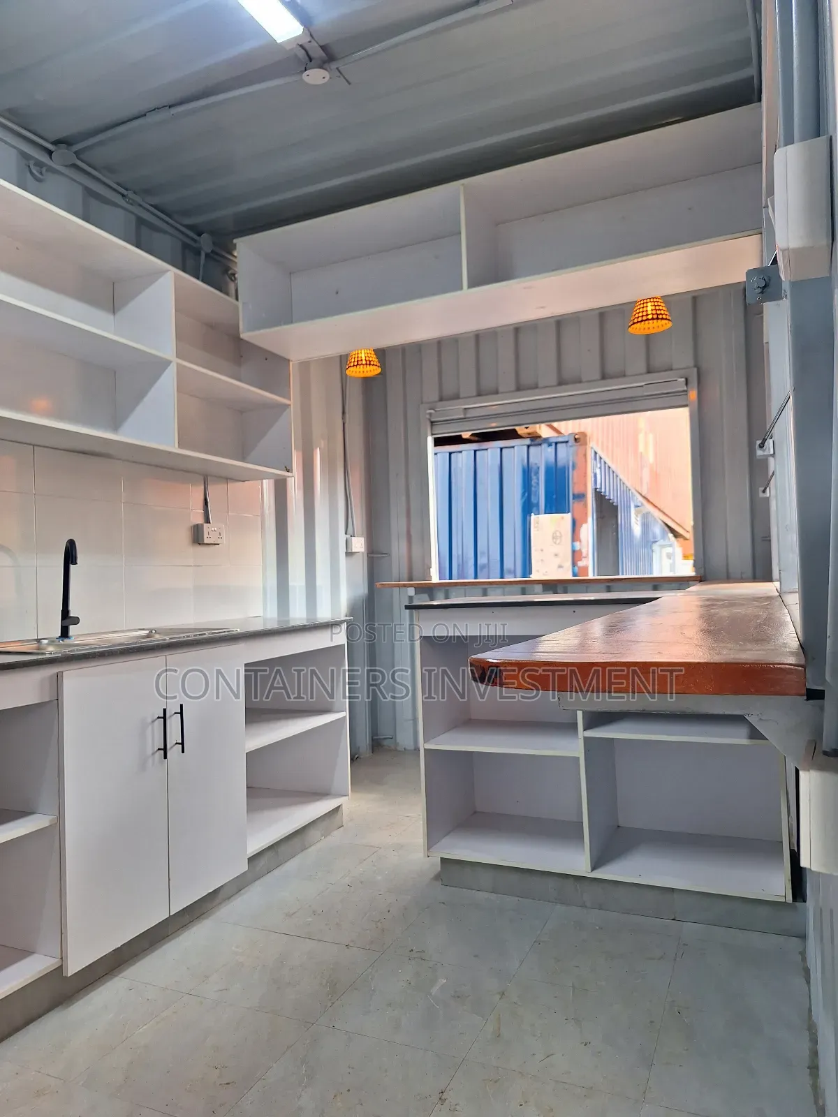 Converted 40ft Container Kitchen and Salon Business Unit.