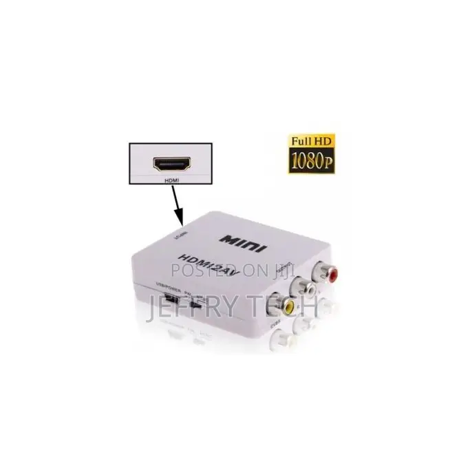 Mini Hd Video Converter Adapter Hdmi to Av 1080p