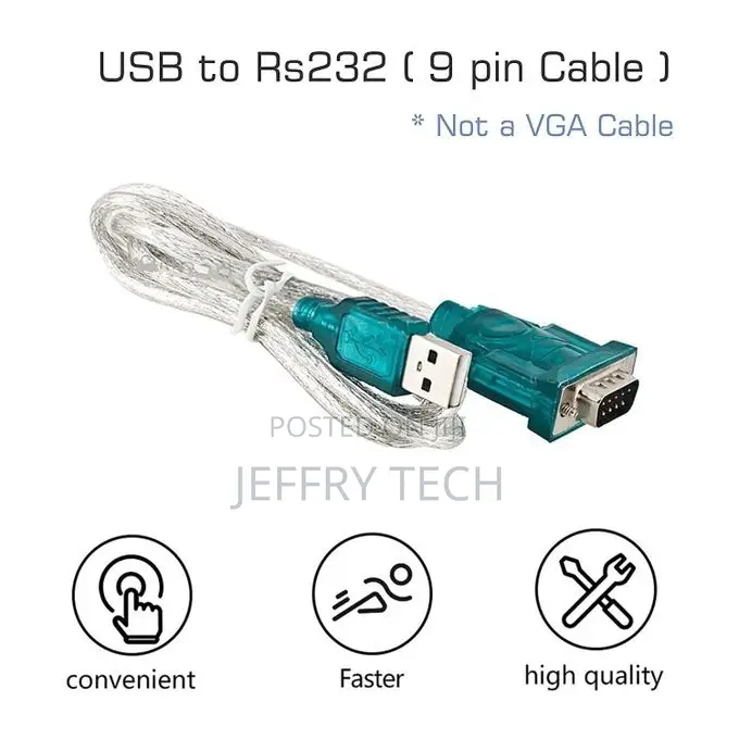 Usb to Rs-232 Cable Adapter Usb to Rs232
