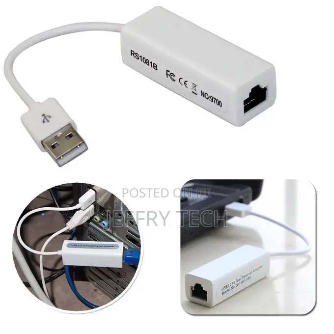 Adapter Usb to Ethernet Rj45 for Mac and Windows