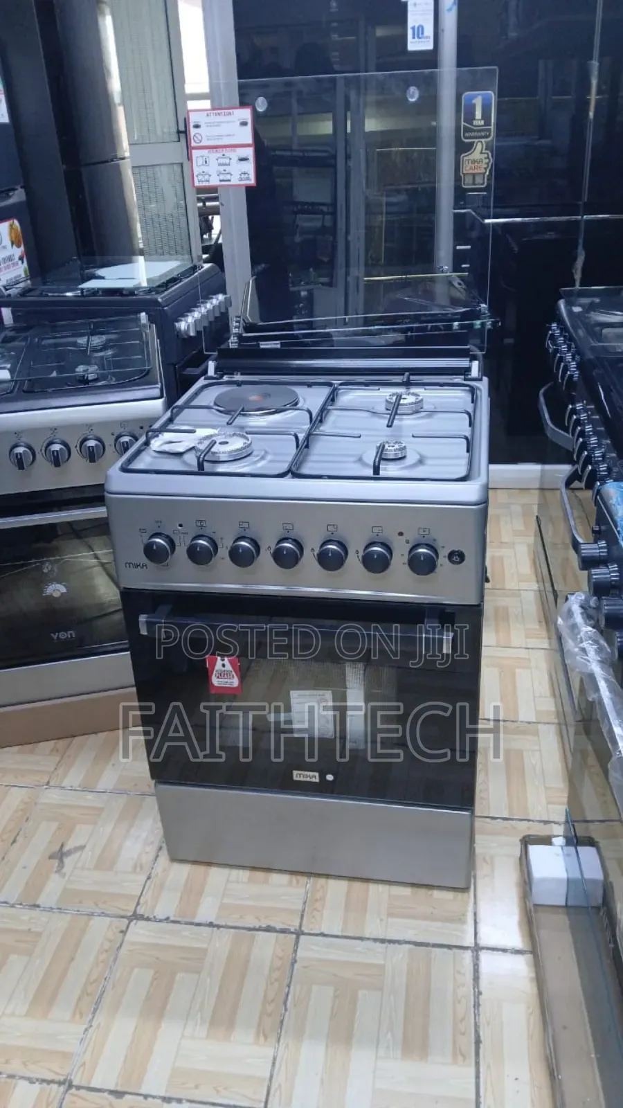Mika Standing Cooker, 58cm X 6
58cm, 3 Gas 1e Slem