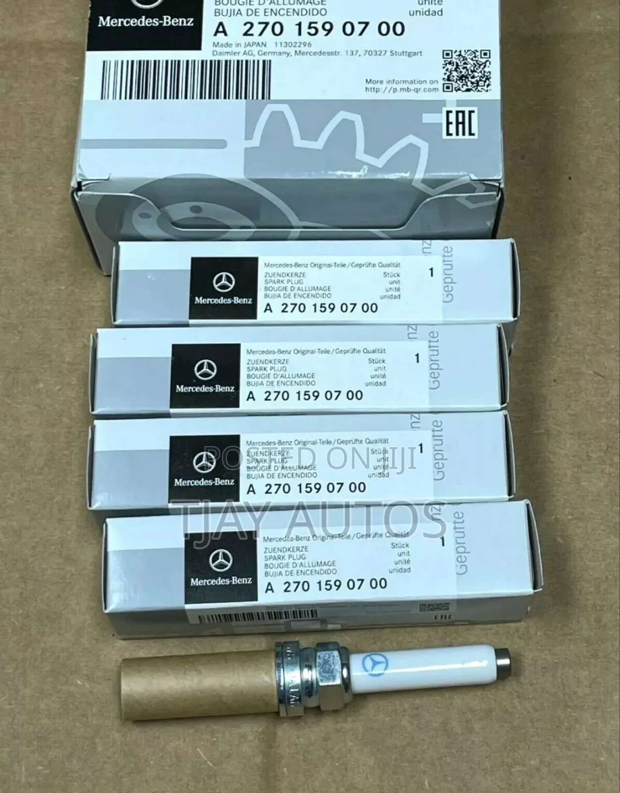 Original Spark Plugs for Mercedes M270 W205 a B Class