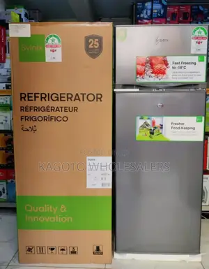 *Syinix Fridge Double Door 210litres 3stars
