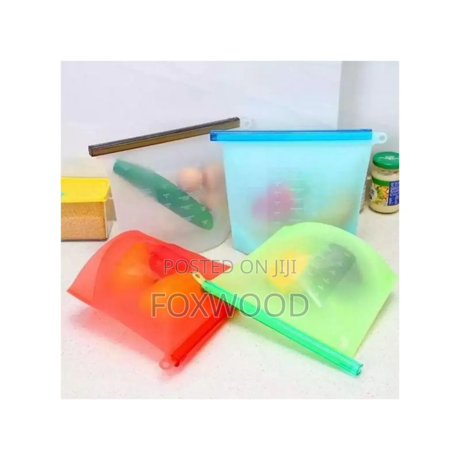 Silicone Coloured Fridge Storage Bags