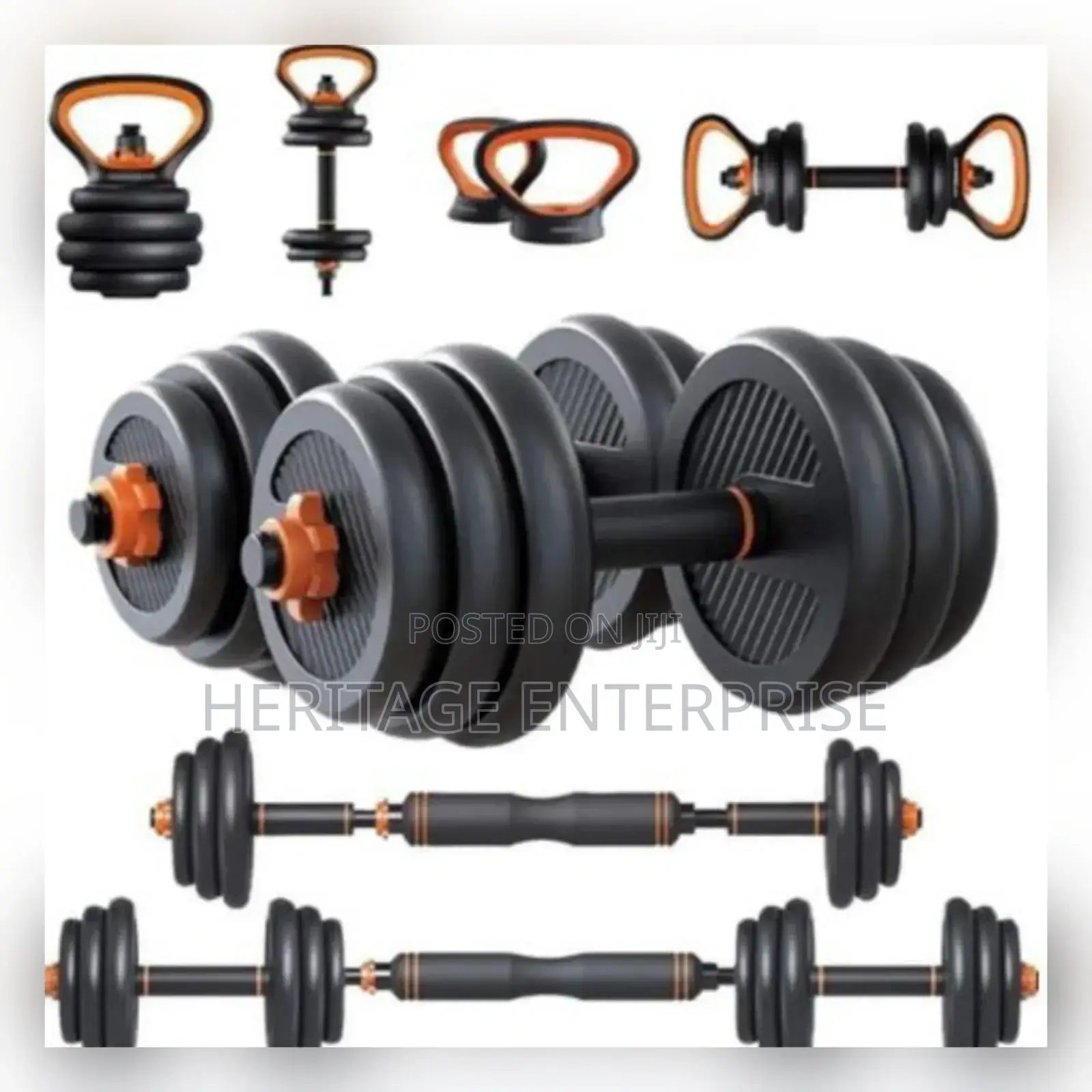 Weight Adjustable 30kg 6 in 1 Dumbbell