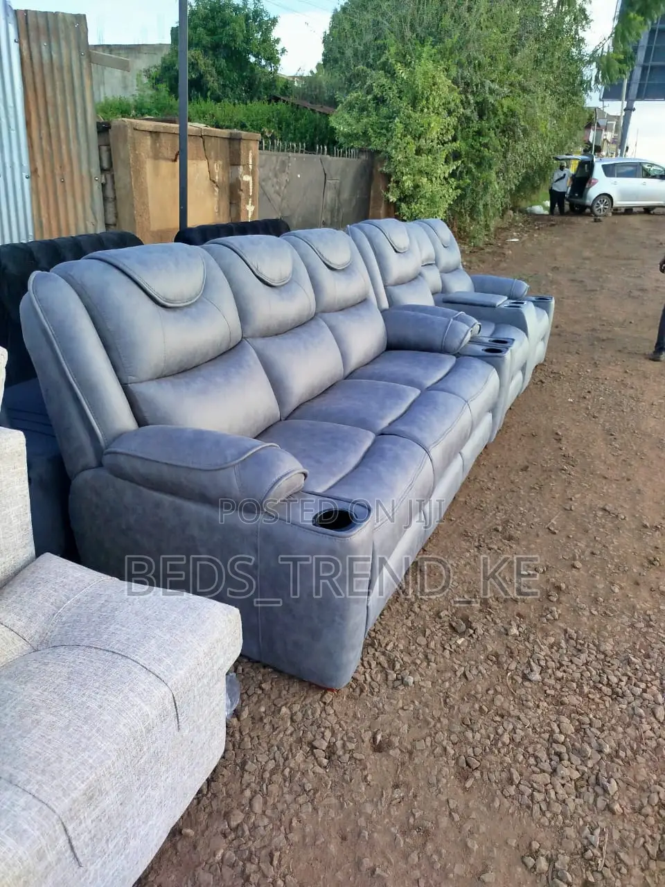 5 Seater Semi Recliner Sofa