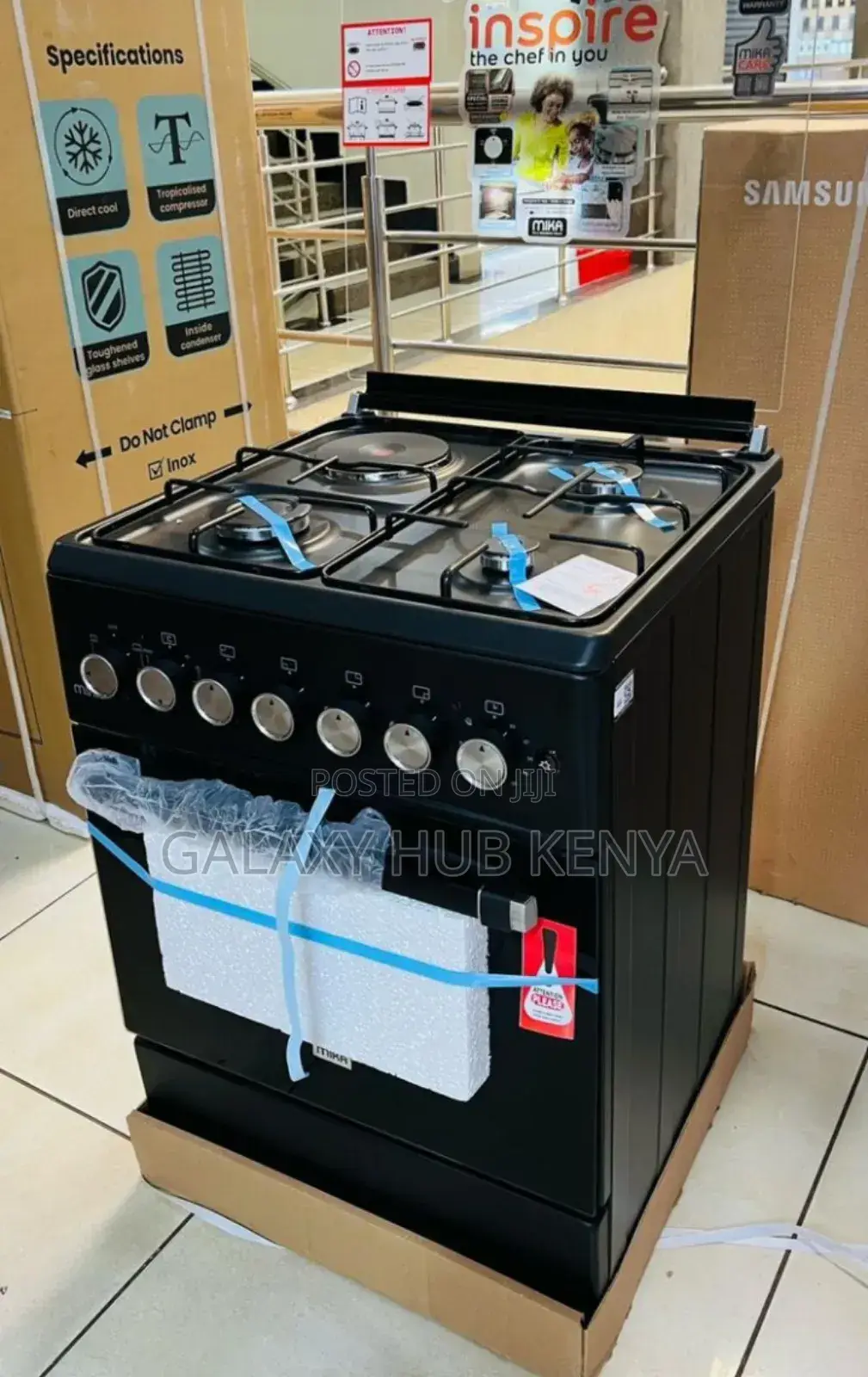 Mika Mst5060p4ge 50×55 3g+1e Burner Gas Cookers