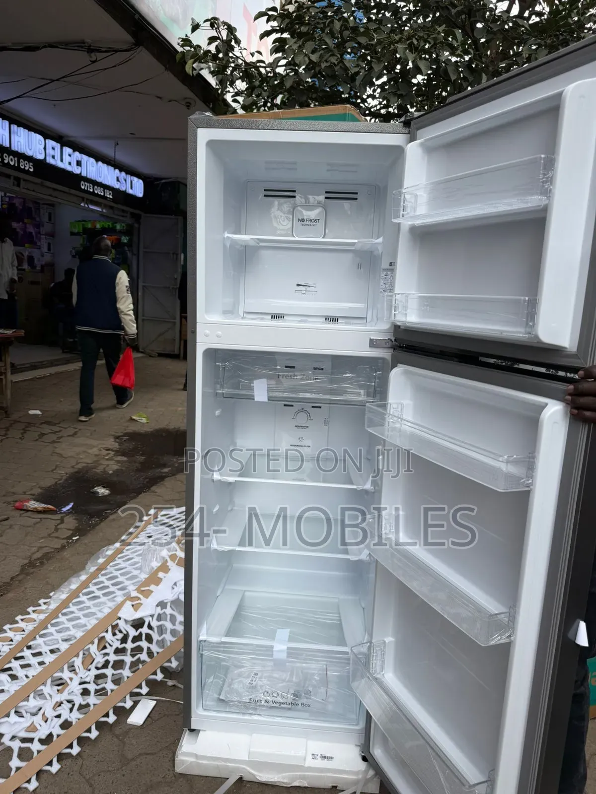 Hisense Ref250dr 251litres Double Door No Frost Fridge