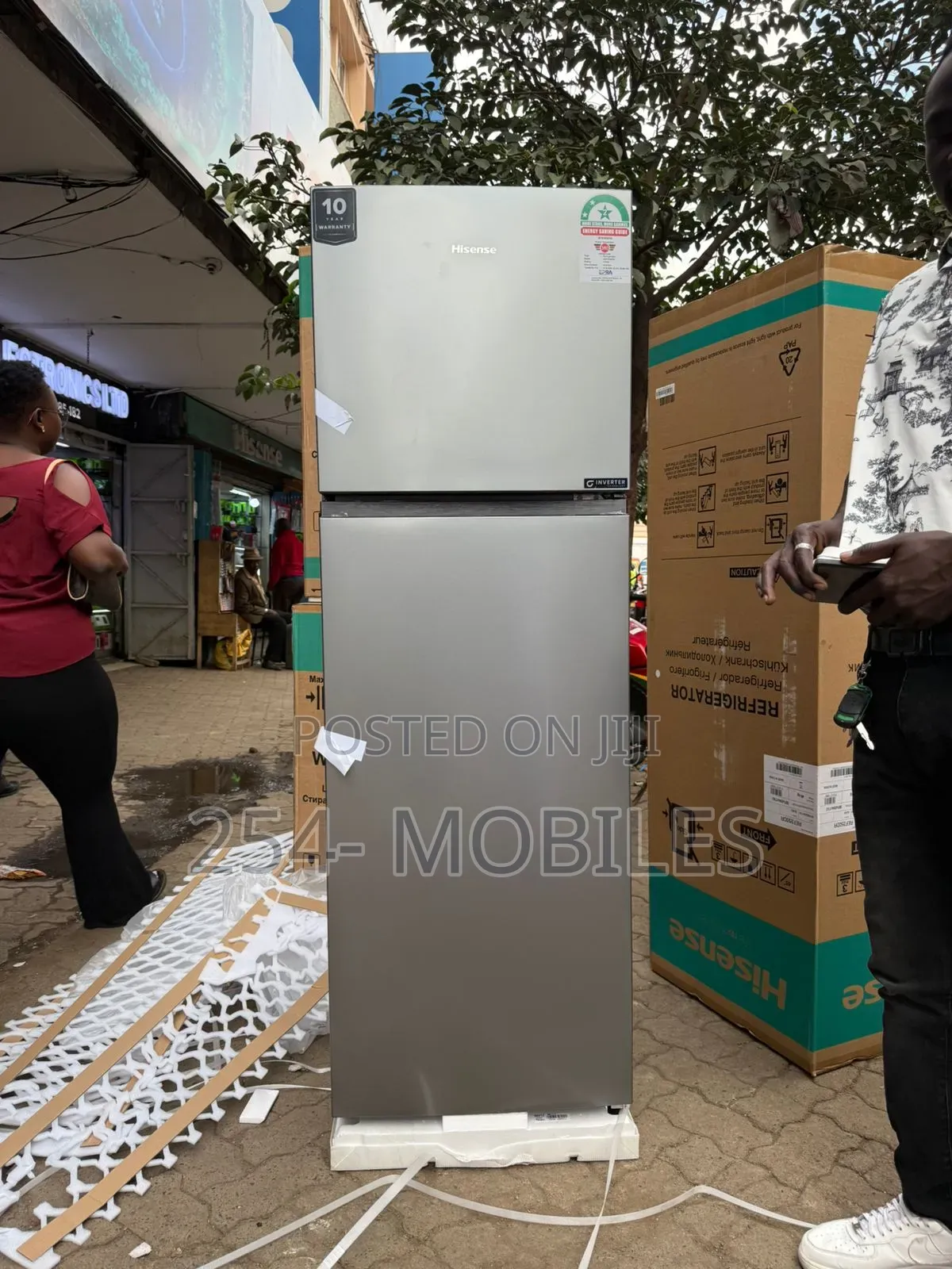 Hisense Ref250dr 251litres Double Door No Frost Fridge