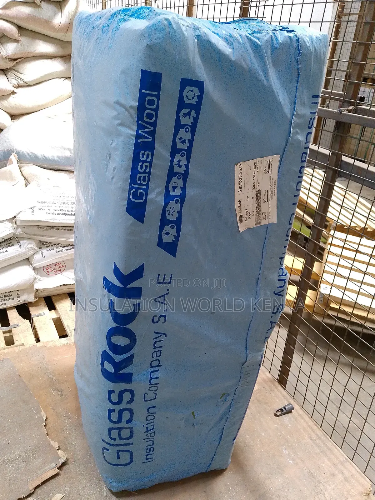 Soundproofing Fiberglass Batts– 1.2m X 0.6m X 50mm (48kg/M3)