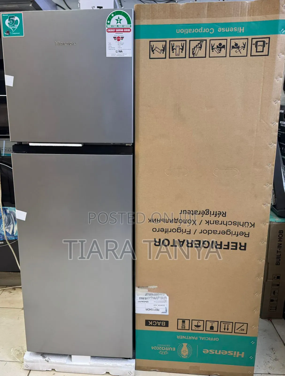 Hisense 250dr Double Door No Frost Fridge