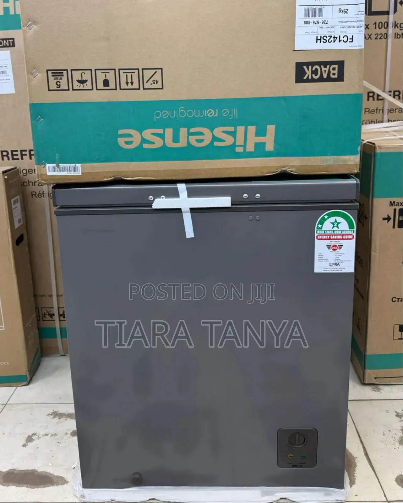 Hisense 144 Litres Chest Freezer Grey Fc142sh