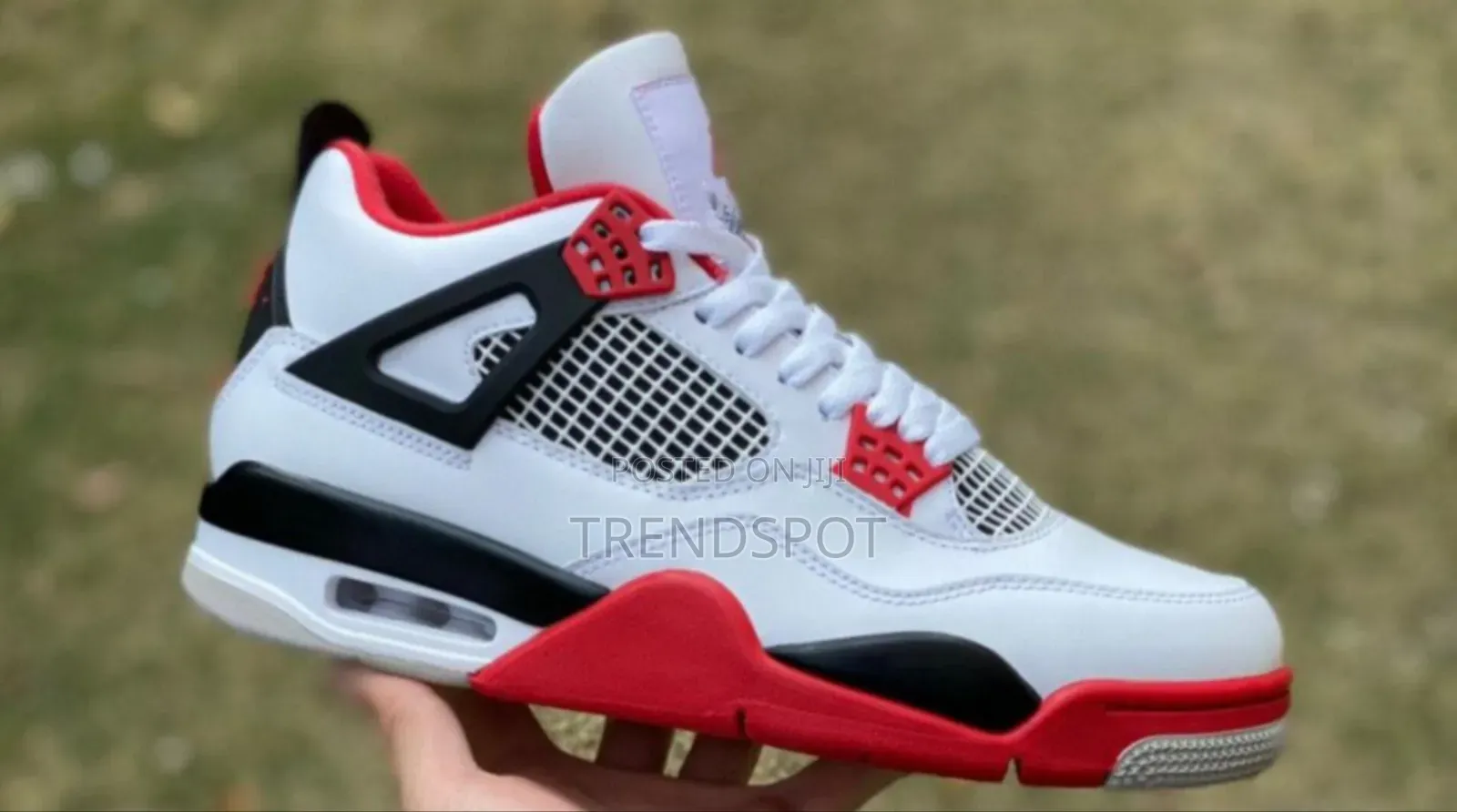 Jordan 4 White Red 1st Quality