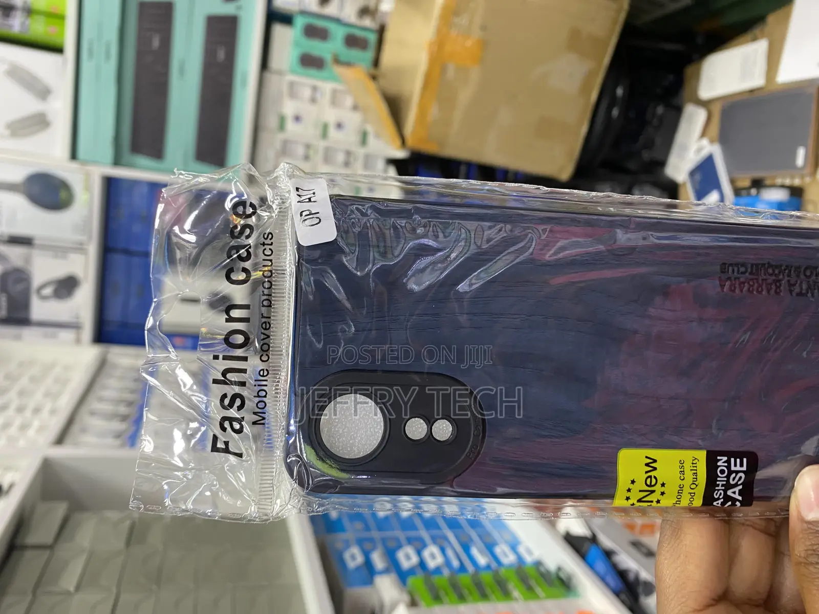 Ronrun Oppo A17 Pu Leather Case With Silicon Bumper