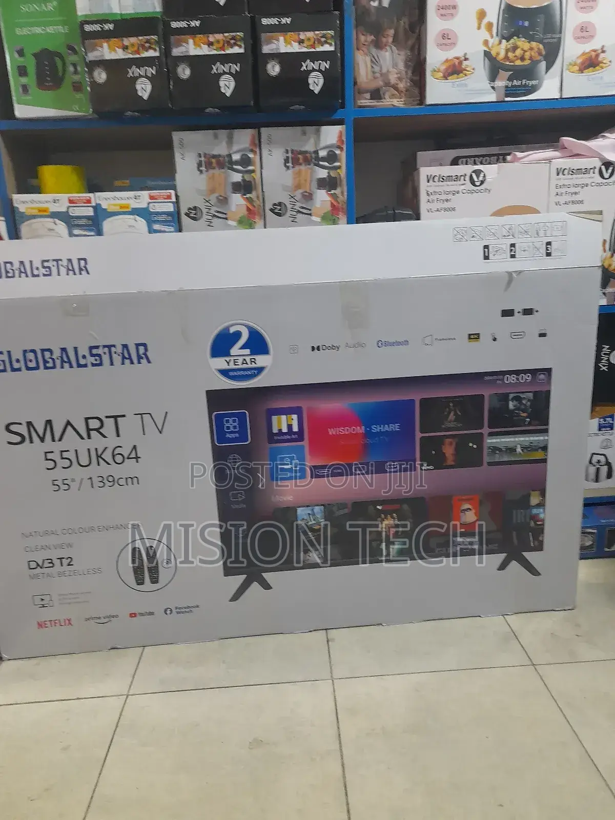 Globalstar 55inch Smart Android Tv,* 