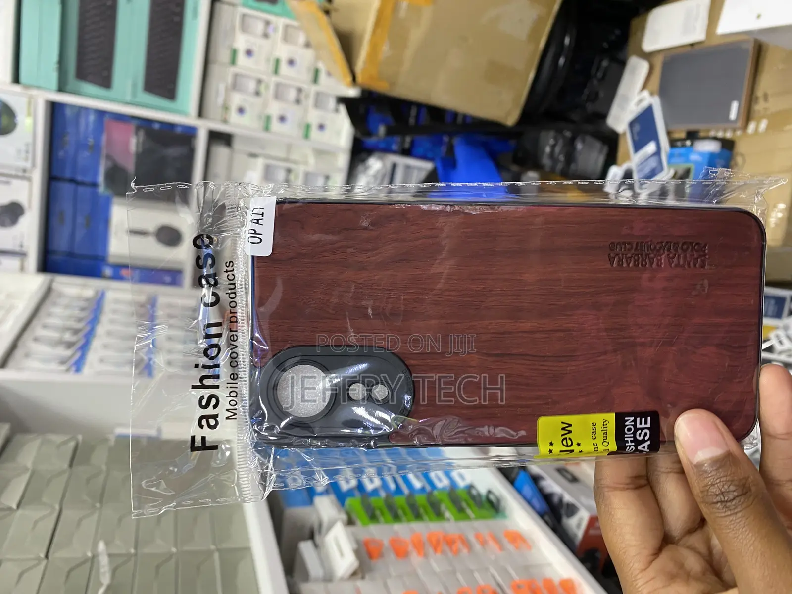 Kukoufey Oppo A17 Leather Case With Silicone Bumper