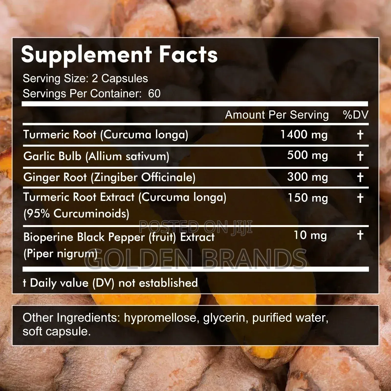 Super 4 in 1-Turmeric, Garlic, Ginger, Black Pepper 120 PCS