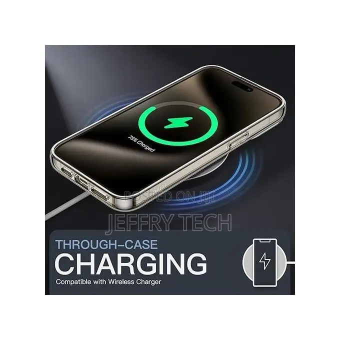 Magnetic Case for iPhone 11 Pro Max - Clear Shockproof Bump