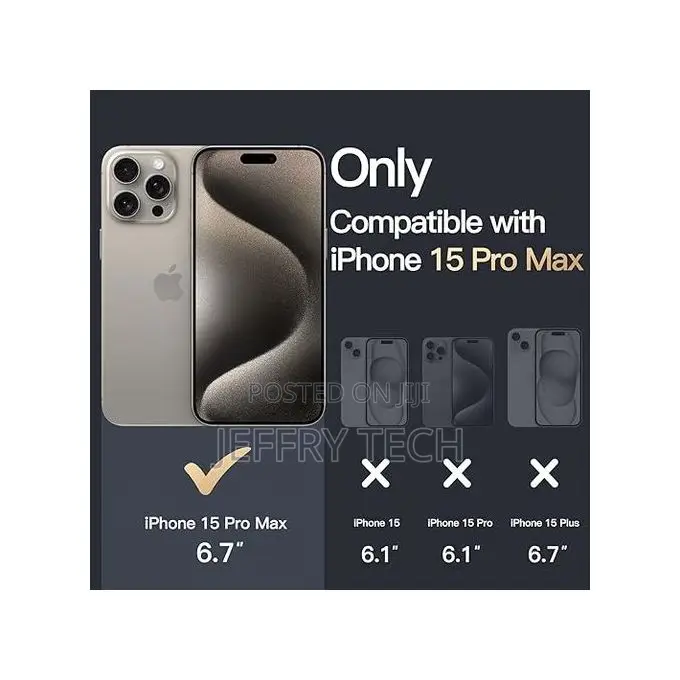 Magnetic Case for iPhone 16 Pro Max Compatible With Magsafe