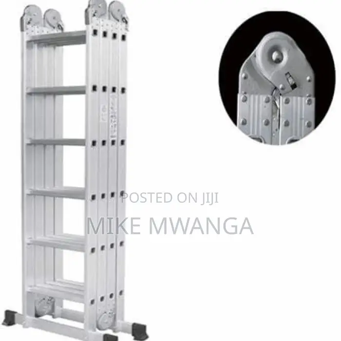 Foldable Aluminum Seven Step Ladder