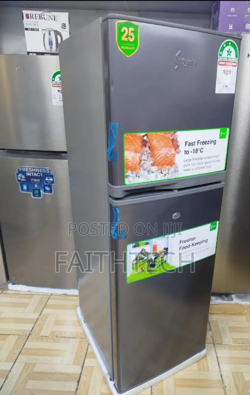 Syinix Double Door 138l 
Refrigerator.